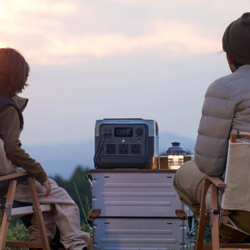 RIVER 2 Pro Solar Portable Power Station (PV220W) outdoor usage display