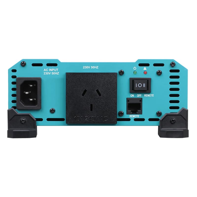 Renogy 1000W 12V to 230V/240V Pure Sine Wave Inverter (with UPS Function)-front view