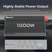 Renogy 1000W 12V to 230V/240V Pure Sine Wave Inverter (with UPS Function)-highly stable power output