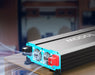 Renogy 1000W 12V to 230V/240V Pure Sine Wave Inverter (with UPS Function) - on a table