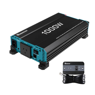 Renogy 1000W 12V to 230V/240V Pure Sine Wave Inverter (with UPS Function) on a white background