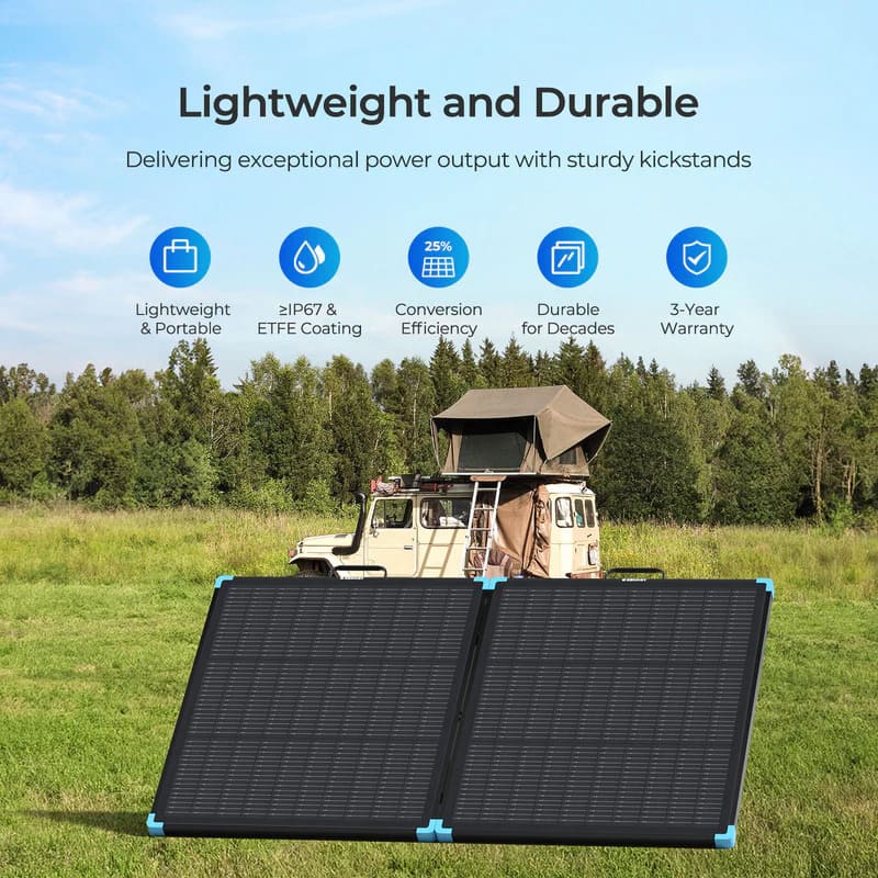 Renogy 100W Portable Solar Panel-lightweight and durable