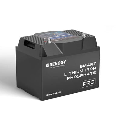 Renogy 12V 200Ah Pro Deep Cycle Lithium Iron Phosphate Battery w/ Bluetooth & Self-Heating-100AH battery