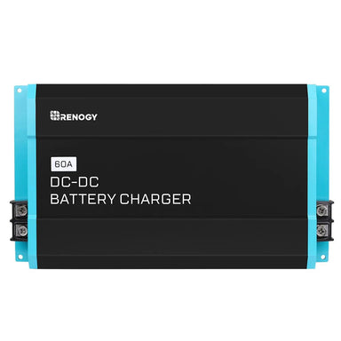 Renogy 12V 60A DC to DC Battery Charger on a white bg