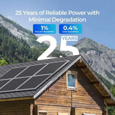 Renogy 16BB N-Type 175 Watt 12V Solar Panel-25 years