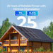 Renogy 16BB N-Type 200 Watt 24V Solar Panel-25 years reliability