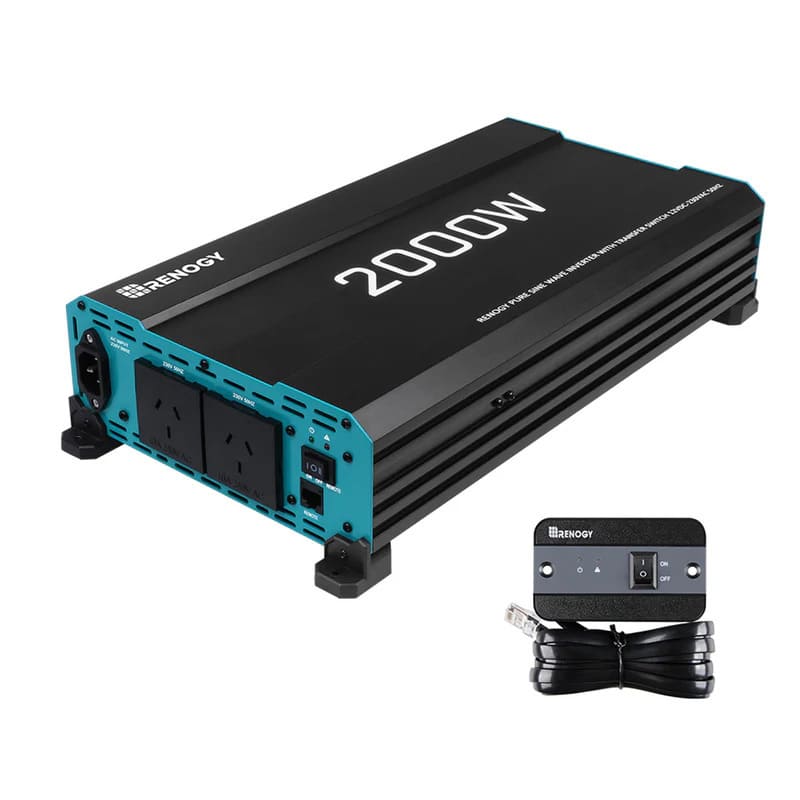 Renogy 200Ah Lithium Power Kit - inverter on a white background