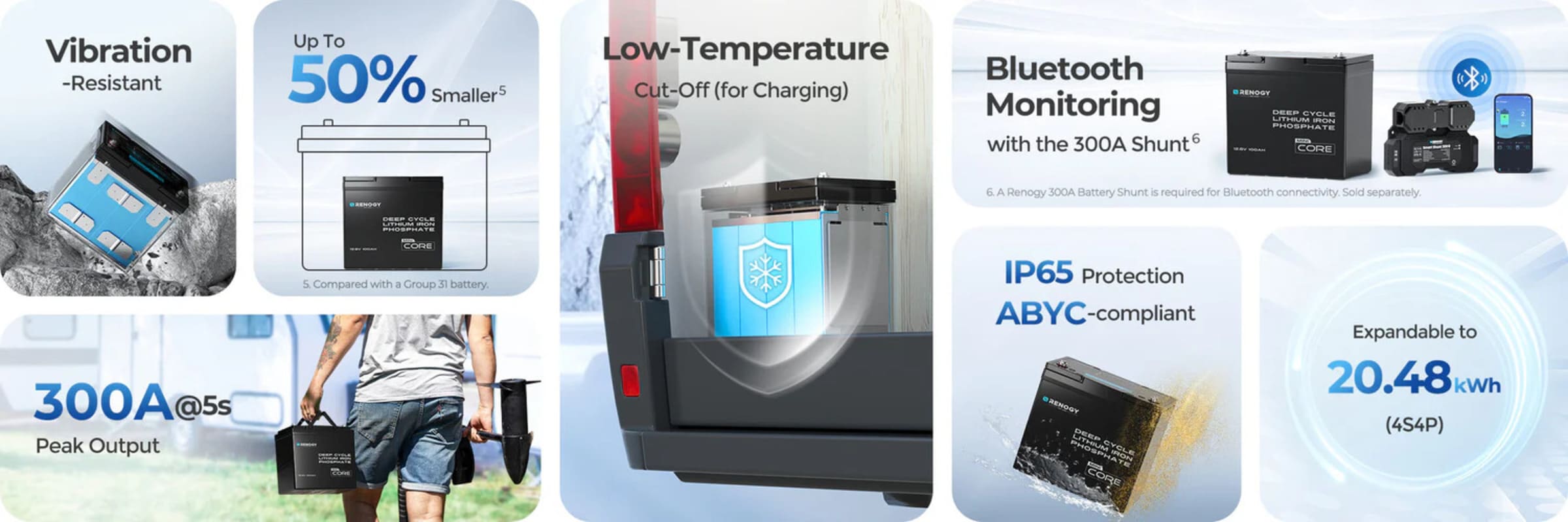 Renogy 200Ah Lithium Power Kit - features summary