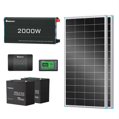 Renogy 200Ah Lithium Power Kit - complete kit with Panels