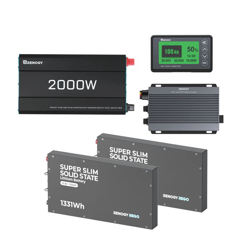 Renogy 208Ah 4WD Expedition Power Kit - no Panels