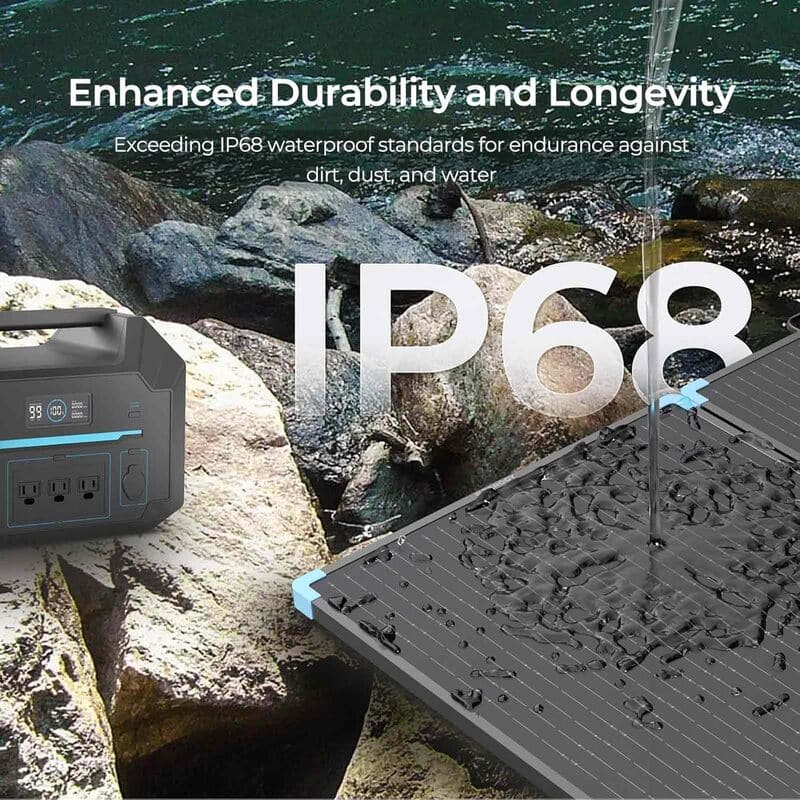 Renogy 220W Lightweight Portable Solar Suitcase-IP68 rating