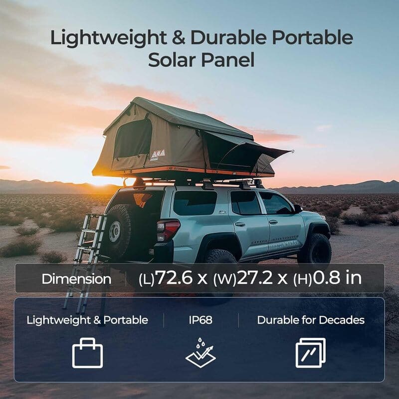 Renogy 220W Lightweight Portable Solar Suitcase-lightweight and durable