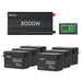 Renogy 23.04kWh Off-Grid Power Kit | 3000W Inverter, 60A MPPT, ShadowFlux Anti-Shading Panels - No panels