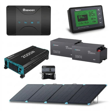 Renogy 3.07kWh Off-Grid Power Kit for Caravans & 4x4 on a white background