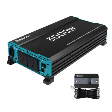 Renogy 3000W 12V to 230V/240V Pure Sine Wave Inverter (with UPS Function) on a white background