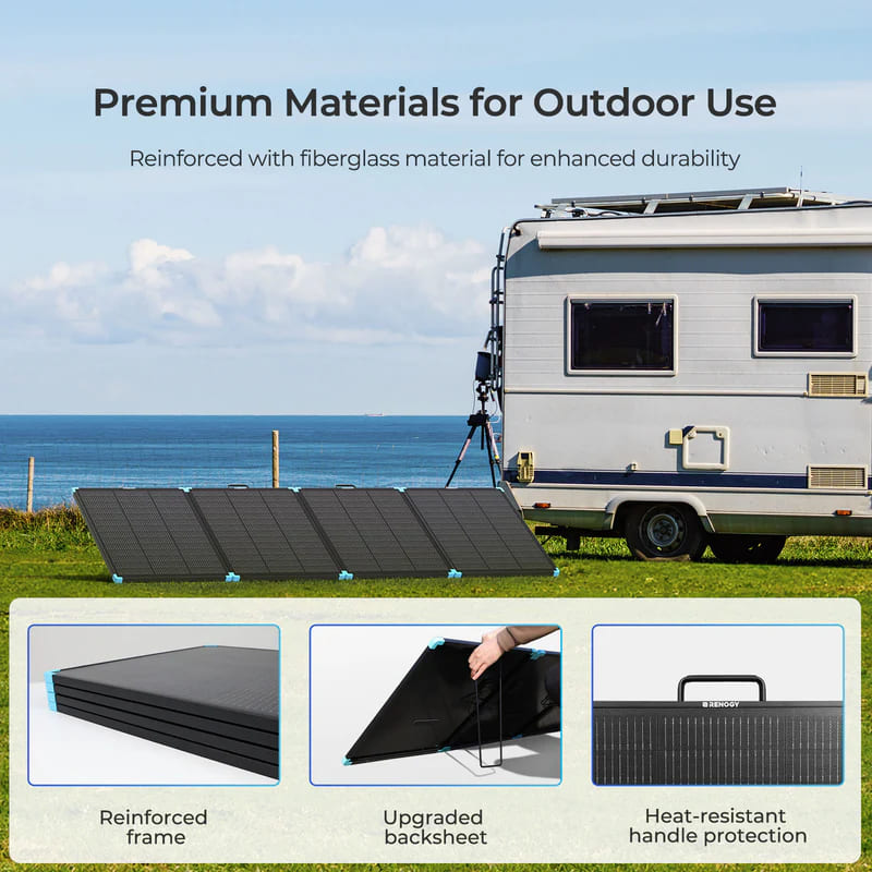 Renogy 300W N-Type Compact Suitcase - premium materials for outdoor use