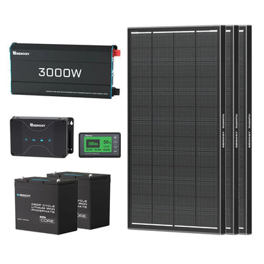 Renogy 400Ah Lithium Power Kit-3 panels  setup
