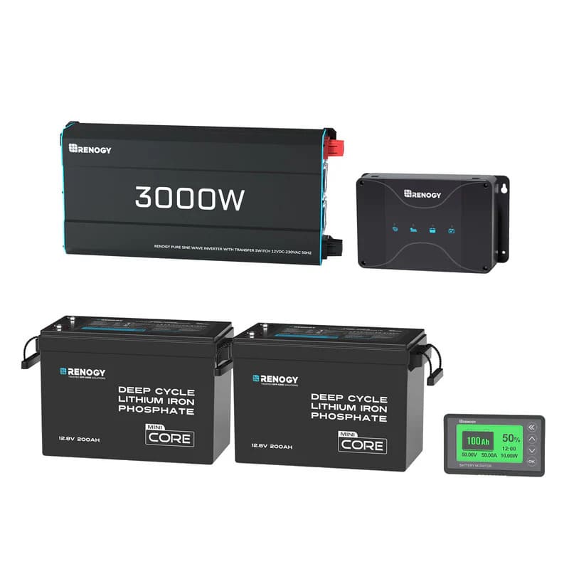 Renogy 400Ah Lithium Power Kit-No Panel setup w Renogy Mppt charger
