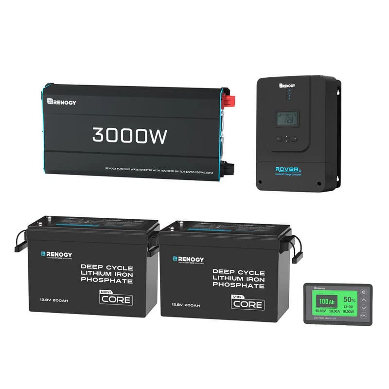 Renogy 400Ah Lithium Power Kit - setup with RoverLi battery charger