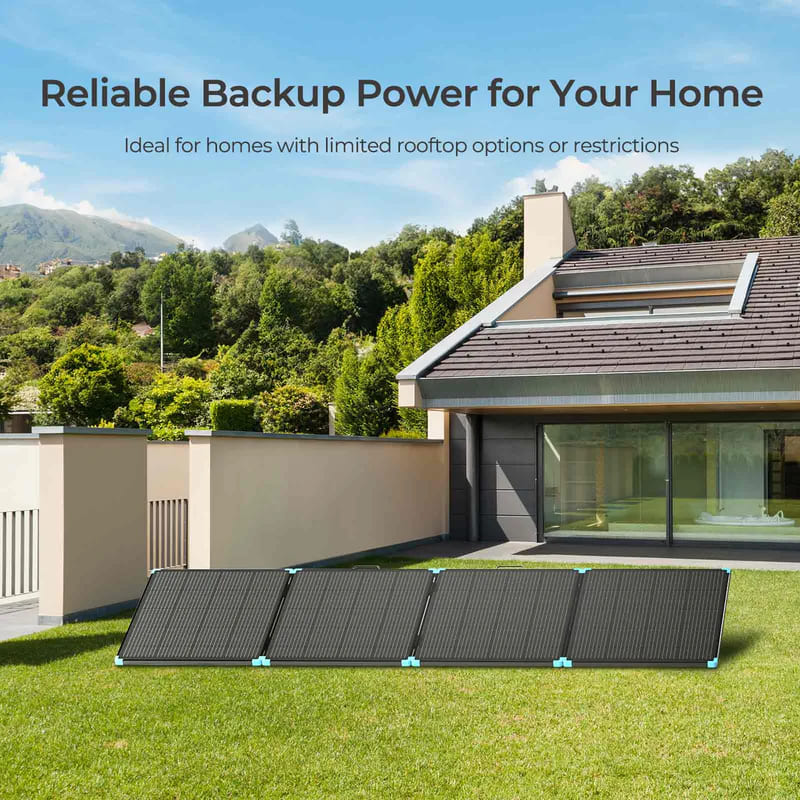 Renogy 400W Compact Mono Portable Solar Panel - reliable backup power for the home
