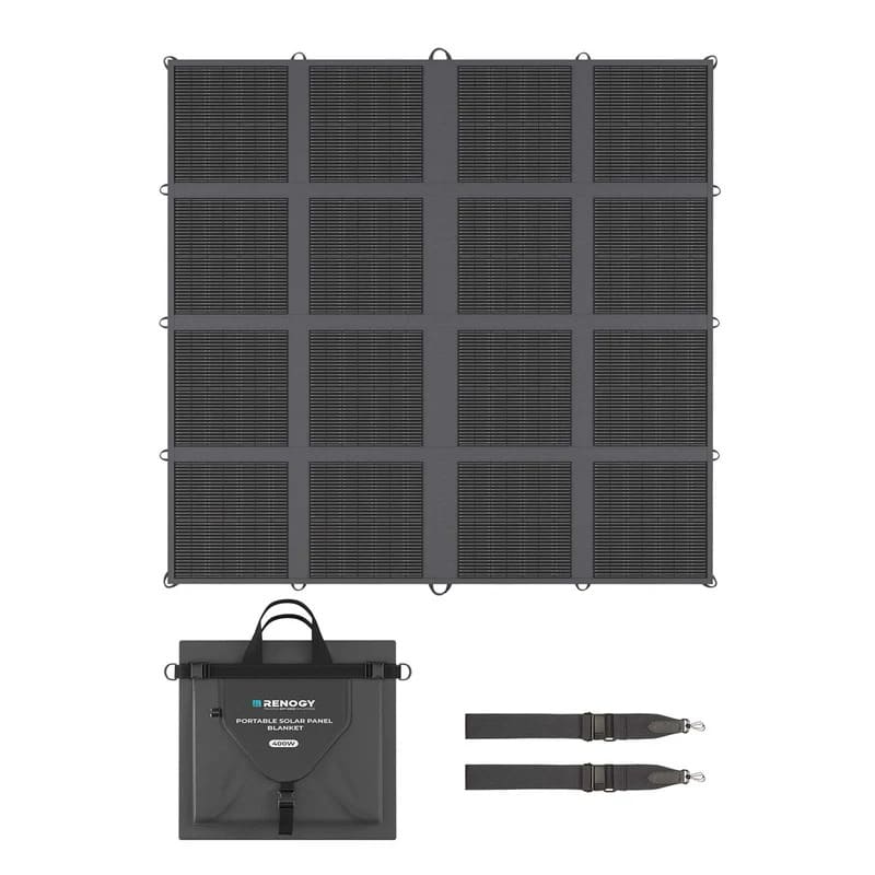 Renogy 400W Solar Panel Blanket on a white bg