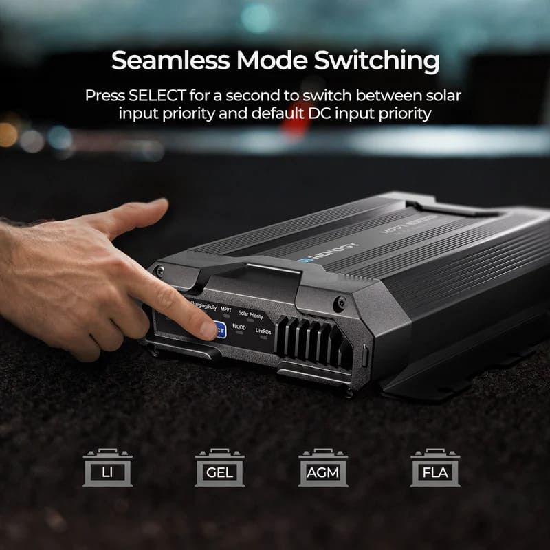 Renogy 40A DC-DC Battery Charger with MPPT - Seamless mode switching
