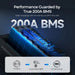 Renogy Core 12V 200Ah Lithium Iron Phosphate Battery w/ Bluetooth-battery monitor displays