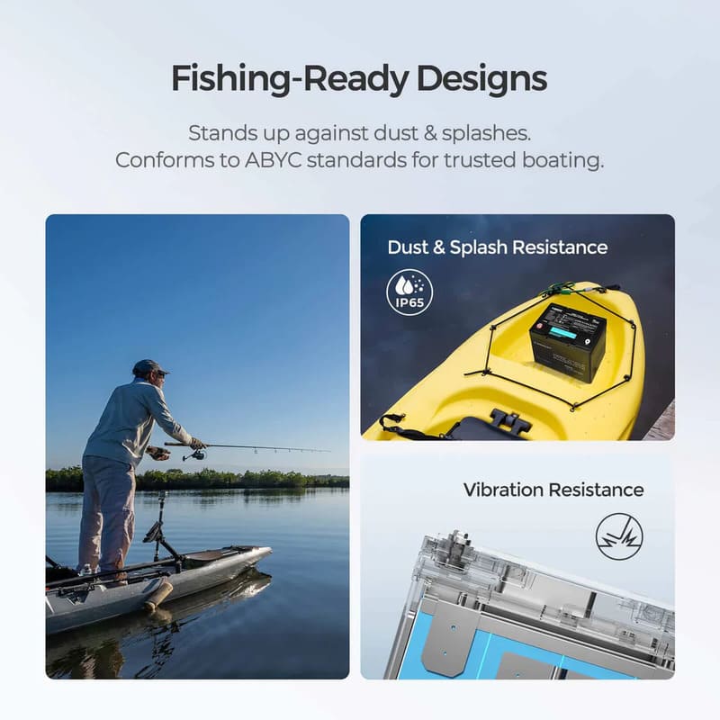 Renogy Core Mini 12.8V 100Ah Lithium Iron Phosphate Battery-fishing ready designs