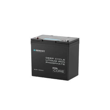 Renogy Core Mini 12.8V 100Ah Lithium Iron Phosphate Battery-1 battery on white bg