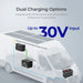Renogy DCC30S 12V 30A Dual Input DC to DC Battery Charger with MPPT - dual charging options