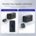 Renogy DCC30S 12V 30A Dual Input DC to DC Battery Charger with MPPT - monitor your system with ease
