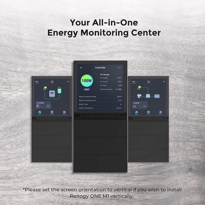 Renogy DCC50S 12V 50A Dual Input DC to DC Battery Charger with MPPT w/ Renogy ONE Core - all-in-one monitoring center