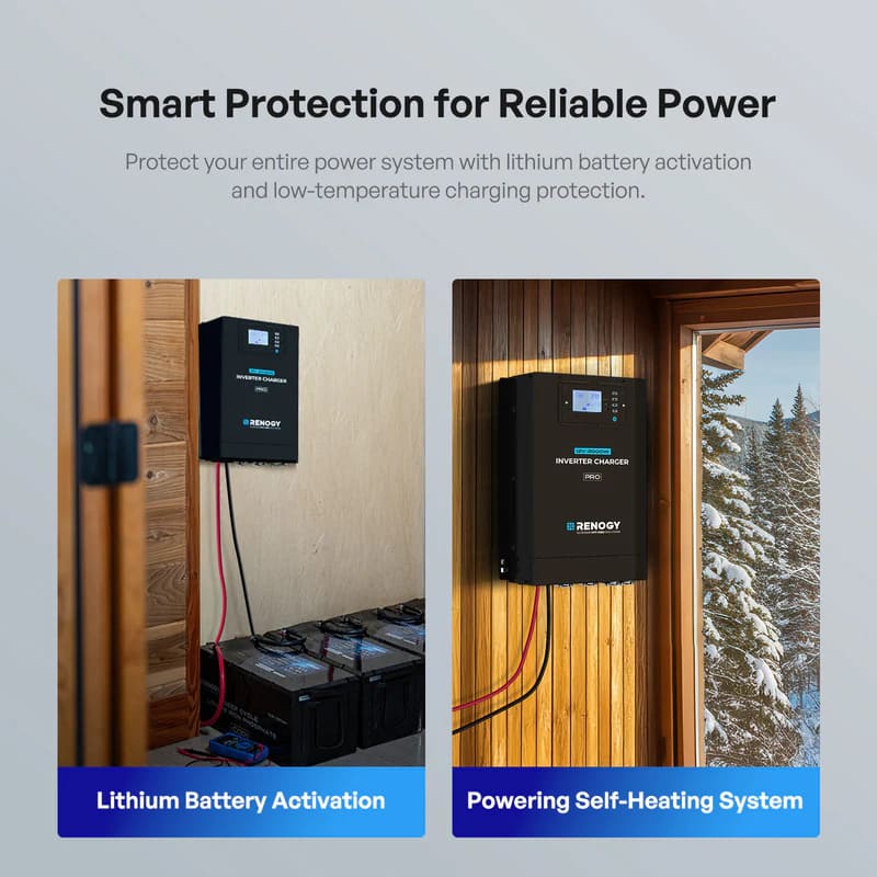 Renogy Pro 12V 2000W HF Inverter Charger-Smart protection