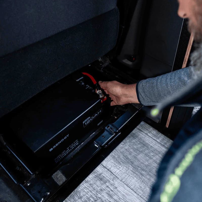 Renogy Pro S1 12V 240Ah LiFePO4 Battery-in a car