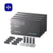 Renogy REGO 12.8V 104Ah Super Slim Lithium Iron Phosphate Battery-4 batteries on white bg