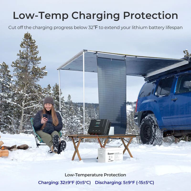 Renogy Rover Lite 12V/ 24V/ 36V/ 48V 60A MPPT Solar Charge Controller - low temp charge protection