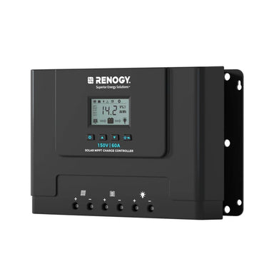 Renogy Rover Lite 12V/ 24V/ 36V/ 48V 60A MPPT Solar Charge Controller on a white background