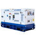 Hyundai 14kVA Single Phase Diesel Generator angular view showing side panels.