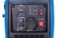 Hyundai 2000W Portable Inverter Generator, buttons and outlets 