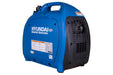 Hyundai 2000W Portable Inverter Generator, angular view on a white background.