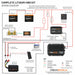iTechworld Complete Lithium 4WD Kit 210-240Ah -  wiring diagram of battery kit.