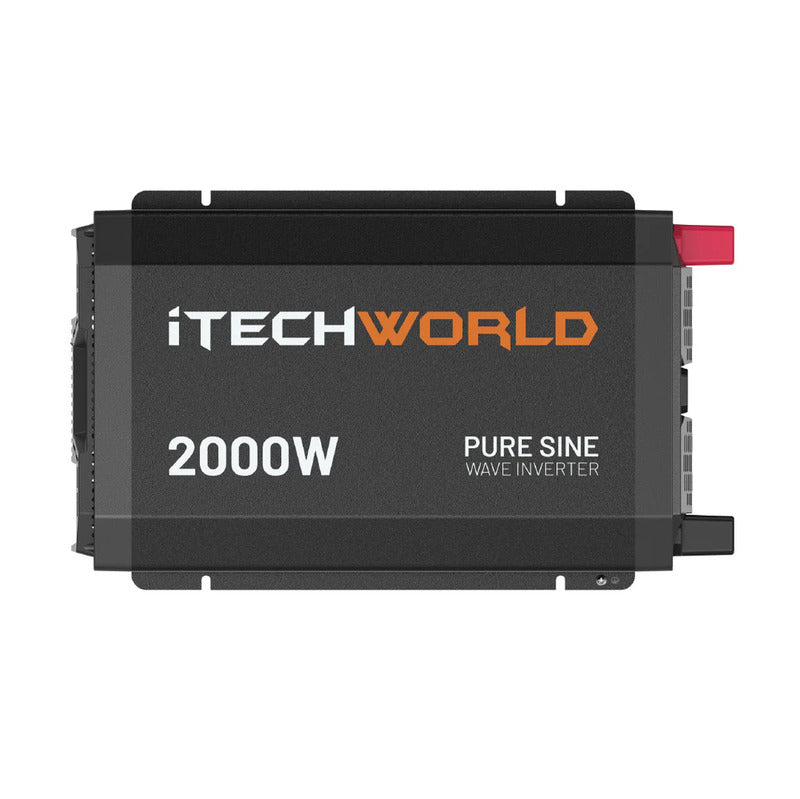 iTechworld Complete Lithium 4WD Kit 210-240Ah -  Pure Sine Wave inverter on a white background.