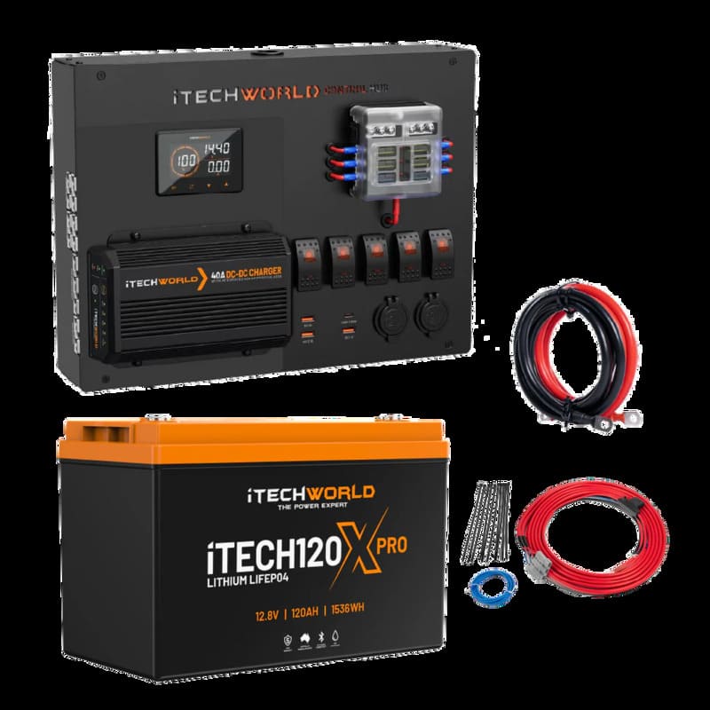 iTechworld Control Hub Kit with 40A DCDC Charger and Lithium Battery