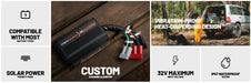 iTechworld Elite Lithium Caravan Kit 480Ah - intelligent chargers display.