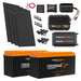 iTechworld Elite Lithium Caravan Kit 480Ah - battery kit with solar panels on a white background.