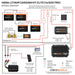 iTechworld Elite Lithium Caravan Kit 480Ah - battery wiring diagram on a white background.