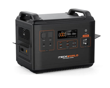iTechworld Elite Solar Generator Kit - PS2000 Power Station on a white background.