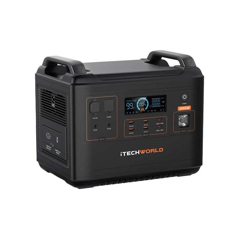 iTechworld Elite Solar Generator Kit - PS2000 Power Station on a white background.