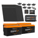 iTechworld Off Grid System 12.28kWh - battery kit with solar panels on a white background.