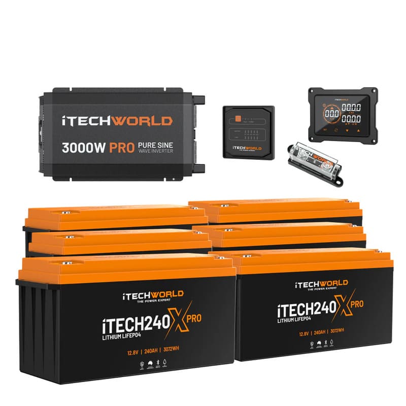 iTechworld Off Grid System 18.43kWh - battery kit on a white background.